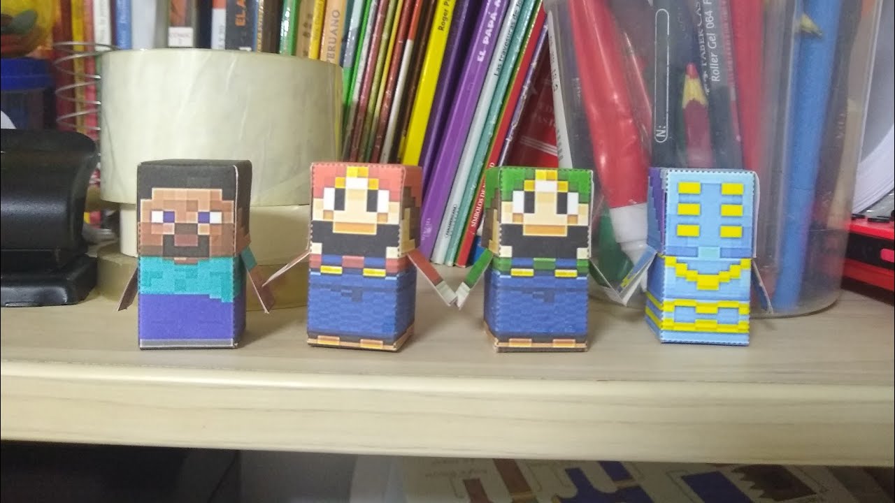 Miniaturas do Minecraft (papercraft) - Aprenda a fazer! 