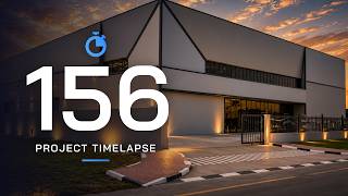 Project 156: Construction Timelapse | Sleek Geometric Commercial Facility