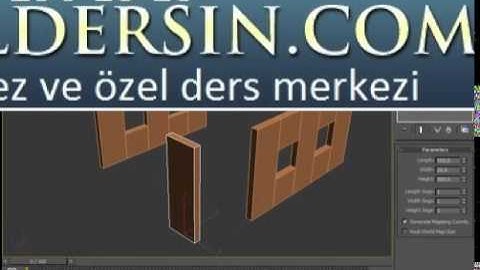 Turkce 3DS Max Dersi 2 - 2 / 2 0539 290 13 13 | bitirme tezi