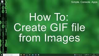 C# Console App: How to create GIF file from images in Visual Studio 2022