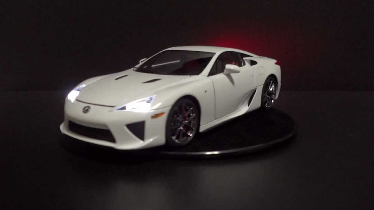 レクサスlfa クリスタルガラス 1/18 AUTOart LEXUS LFA LED Tuning - YouTube