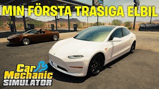 KÖPER MIN FÖRSTA KROCKADE TESLA MODEL 3! *CAR MECHANIC SIMULATOR*