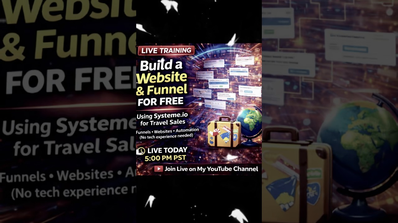 Need a website or funnel? Join me tonight and I’ll show you how to do one for free! Link below!