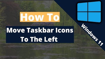 How to move your Taskbar Icons to the left (Windows 11)