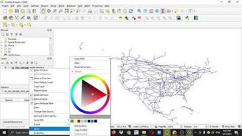 QGIS STEP 5 :  Calculating Line Lengths and Statistics