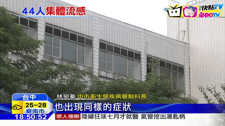 20161029中天新聞　黎明國中爆集體流感　畢旅44人得流感 - 天天要聞