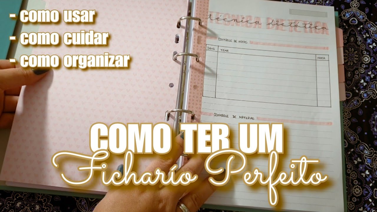 ORGANIZANDO meu FICHARIO + MUUUITAS DICAS - Voltas às aulas da FACULDADE