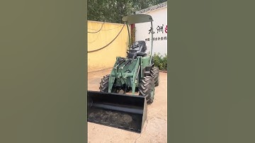 #Electric shovel #Four-wheel drive small shovel #Farm manure cleaning vehicle