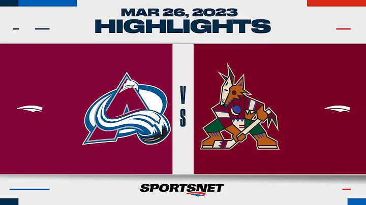 NHL Highlights | Avalanche vs. Coyotes - March 26, 2023
