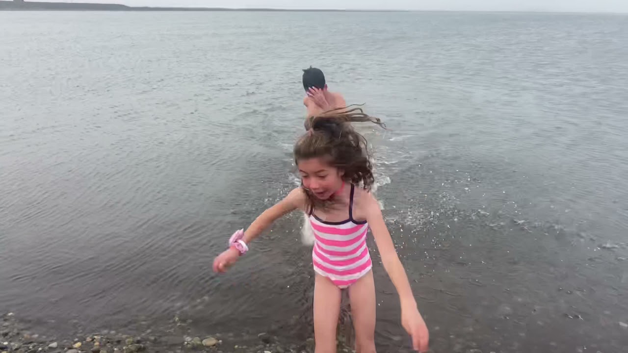 Swimming in the Arctic Ocean! Prudhoe Bay￼￼!
