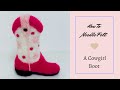 How to Needle Felt a Cowgirl Boot or a Cowboy Boot
