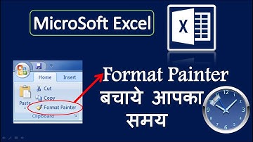 How to use Format Painter in Excel | MS Excel Tips and Tricks in Hindi