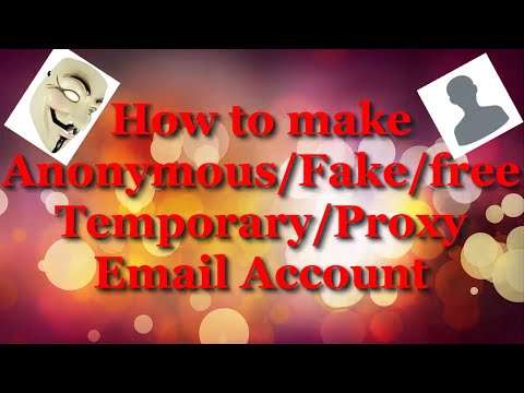 Creat new proxy fake anonymous temporary free email address