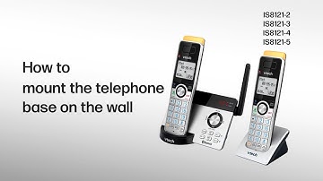Mount the telephone base on the wall - VTech IS8121