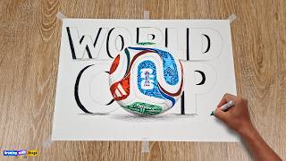 ⚽How to Draw the World Cup 2026 Ball "Trionda" Step by Step✅