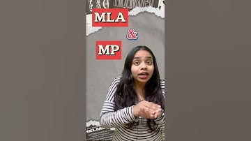 Lets differentiate MLA and MP #shortfeed #shortsvideo #mla #politicalscience #parliament