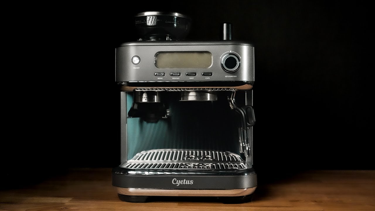 Cyetus Barista Black Espresso Machine for At Home Use with Milk