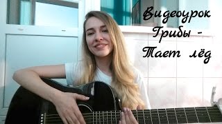 Видеоурок Грибы - Тает лёд ( разбор на гитаре ) Видеоурок Грибы - Тает лёд ( разбор на гитаре )