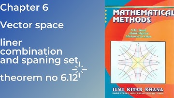 Mathematical methods by Yusuf chapter 6 Vector space   exercise 6.1..