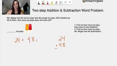 Two-step Addition and Subtraction Word Problem - 2nd Grade