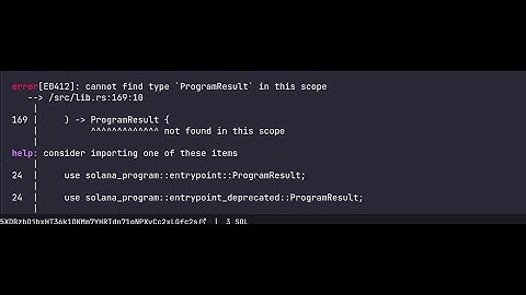 error[E0412]: cannot find type `ProgramResult` in this scope