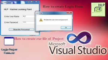 22-VB.net #Loginform in VB.net in urdu | hindi | how to create #exe file of the project | S M #Adnan