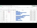 PERT CPM Gantt Chart using Sparkline in Google Sheets Part 1