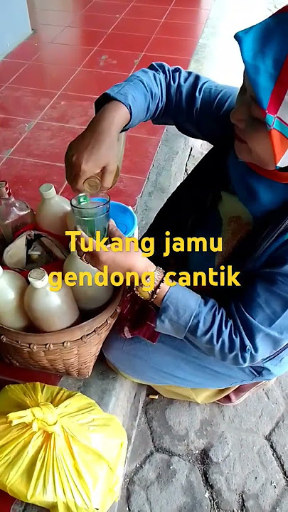 Tukang jamu gendong cantik