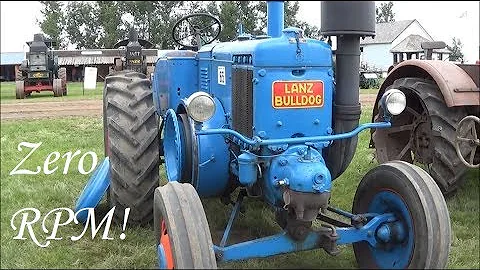 Lanz Engine Firing At Zero RPM