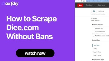 How to Scrape Dice.com Without Getting Blocked 2025 (Bypass Detection)