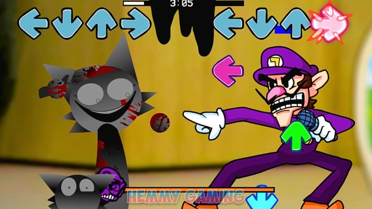 FNF Sprunki All Phases vs Mario ALL PHASES Sings Sliced Pibby ...
