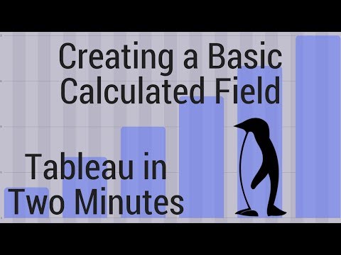 Video: Hur skapar man fältdata i en formel i tablå?