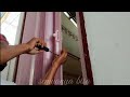 cara pasang pintu lipat pvc