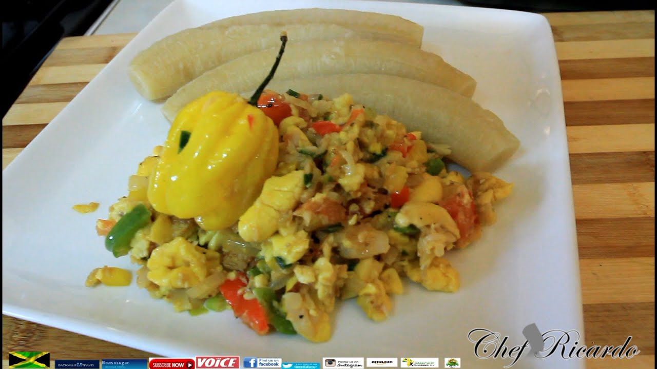 Jamaican Independence Day Dish Served With Ackee & Saltfish With Cooked Banana | Chef Ricardo Cooking