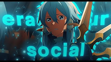 Kirito x Sinon - Erase Your Social [4k] | After Effects (Quick!)