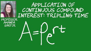 Application of Continuous Compound Interest Tripling Time