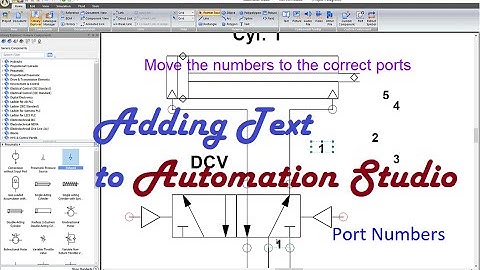 Adding Text to Automation Studio Drawings