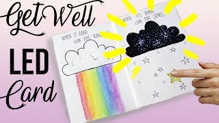 Get Well card w/ LED lights - DIY