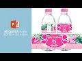 Como diseñar ETIQUETA para BOTELLA DE AGUA mesa infantil o CANDY BAR