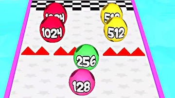 Ball Game Fun Race Run 2048 3D ! All Levels Gameplay (13-20) android,ios