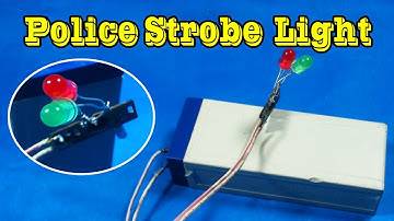 How to Make a Strobe Light from Old Clock - Police Lights Flashing - Strobe Lights