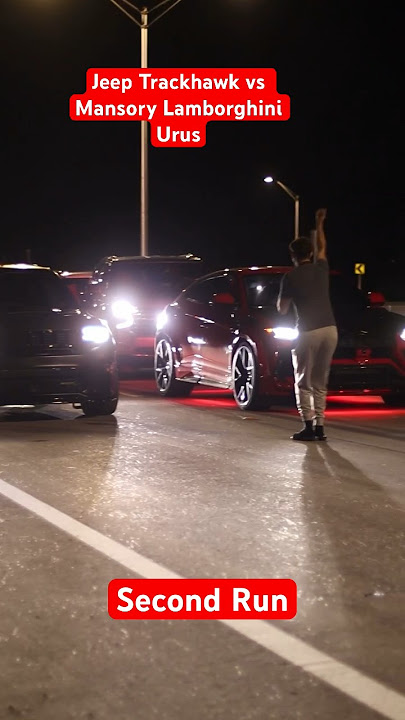 Jeep Trackhawk vs Mansory Lamborghini Urus! #jeep #lamborghini