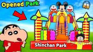 Shinchan Opened Park 😱 || Funny Game Roblox 😂 image