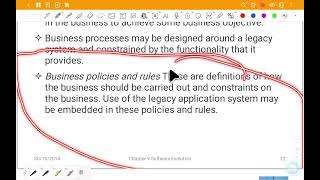 Software Engineering:  Chapter  9 Lecture 2