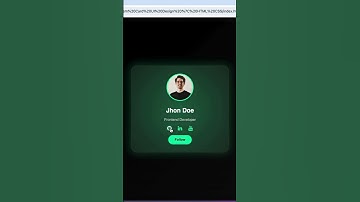 Neon Glow Effect in Profile Card | HTML CSS #shorts