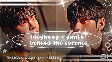 TAEHYUNG × YUNTH BEHIND THE SCENES TWIXTOR CLIPS FOR EDITING [4K]