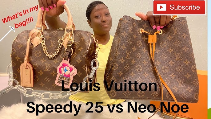 Néonoé Louis Vuitton Damier Ebene & Saffron Neonoe Mm Brown ref