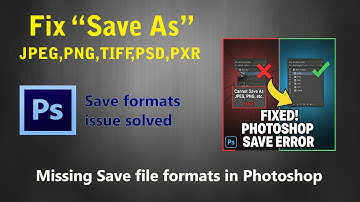 How To Fix Photoshop Save as only Showing PSD,PSB||Save as JPEG PNG Missing||Enable Legacy "Save As"