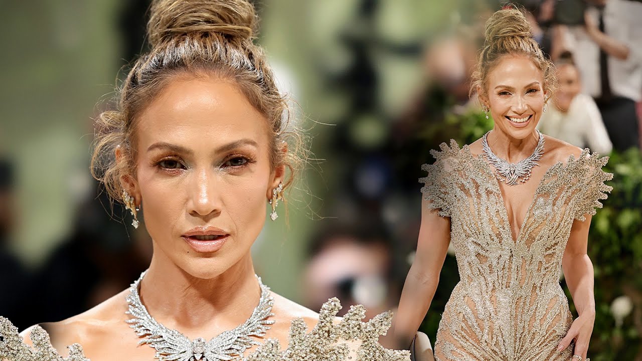 Jennifer Lopez co-chairs Met Gala 2024 in stunning gold gown