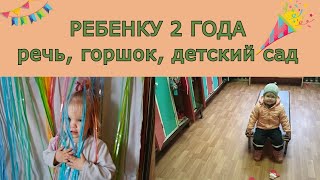 Развитие ребенка в 2 года. Адаптация к детскому саду, приучение к горшку.